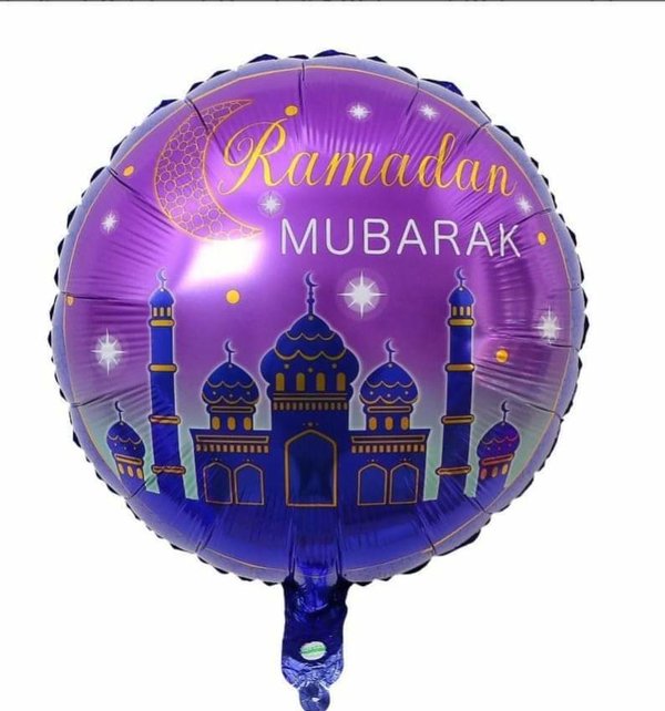 Ramadan Mubarak Helium Ballon 45cm